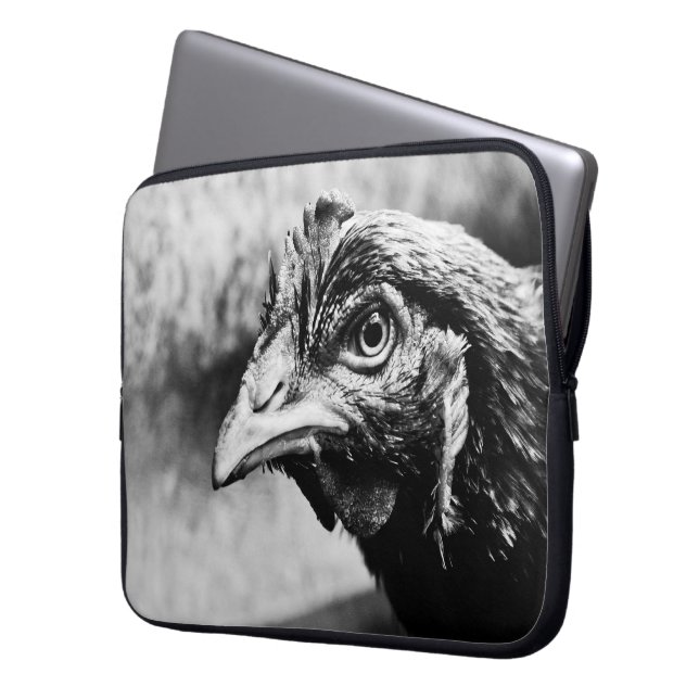 brännvin och kycklingar laptop sleeve (Framsidan Vänster)