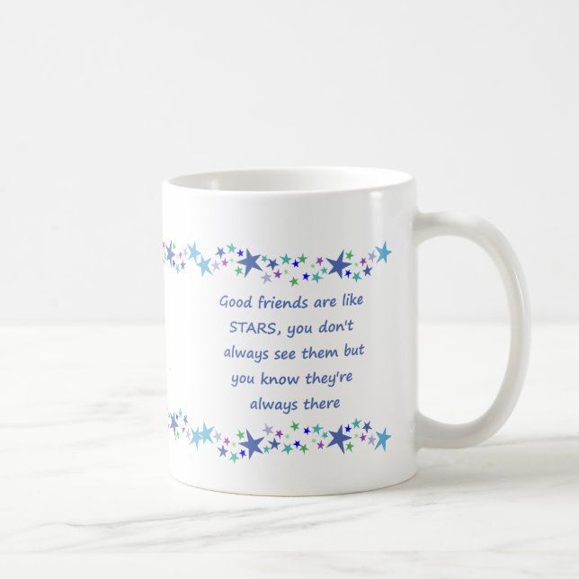 Brans vänner är som Roligten Stars citat Kaffemugg (Höger)