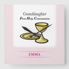 Branschorgan och barnbarn fyrkantig klocka