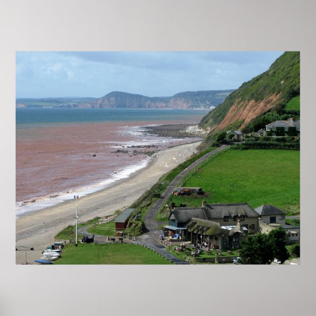 Branscombe Beach Poster (Framsidan)
