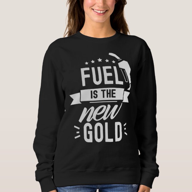 Bränsle är priset på gasbensin från nya Guld T Shirt (Framsida)