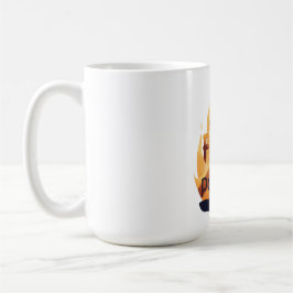 Bränsle elden känner av det motiv som krävs kaffemugg