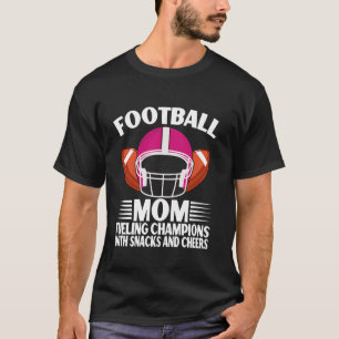 Bränsle för mästare med snacks och cheerleading fo t shirt