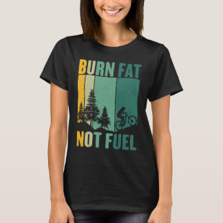 Bränslebesparing för cykelkrämning t shirt