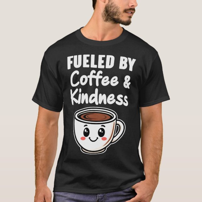 Bränslen av kaffe och indness t shirt (Framsida)