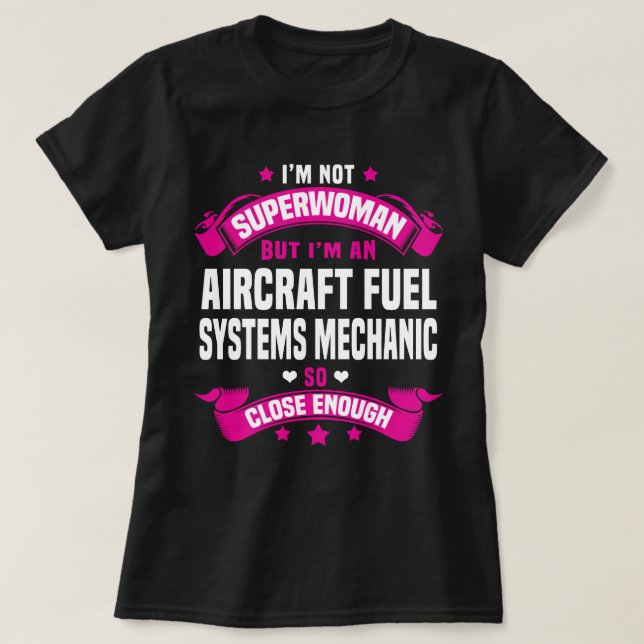 Bränslesystem för luftfartyg t shirt (Design framsida)