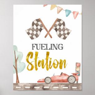 Bränsletecken för Tävlan Station Poster