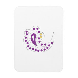 Bransoletka z serduszkiem Stil, Light Eggplant Magnet