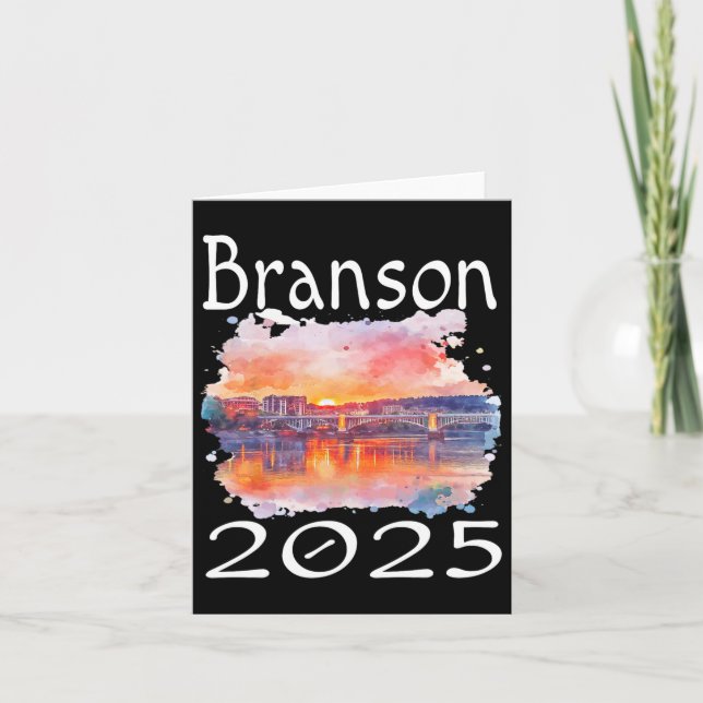 Branson 2025 Matchande familjesemester Grupp Resa Kort (Framsida)