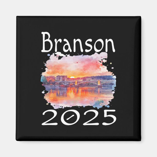 Branson 2025 Matching Family Vacation Group Getawa Magnet (Framsidan)
