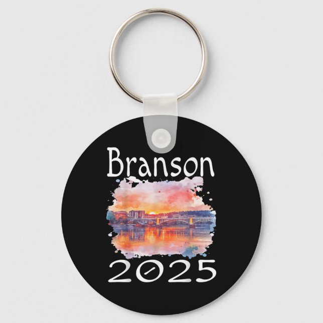 Branson 2025 Matching Family Vacation Group Getawa Nyckelring (Framsida)