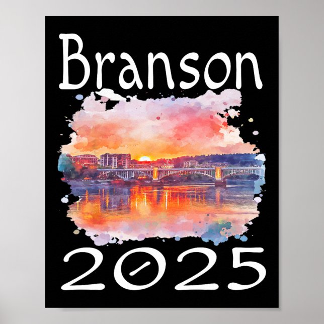 Branson 2025 Matching Family Vacation Group Getawa Poster (Framsidan)