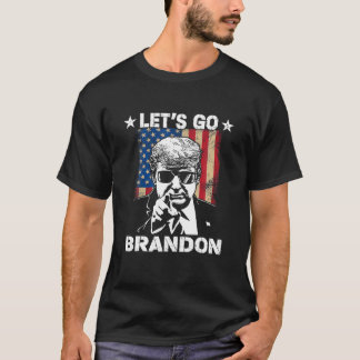 Branson Brandon Trump och America Flagga T Shirt
