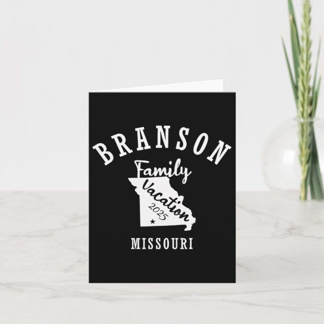 Branson Family Vacation 2025 Branson Family Vacay Kort (Framsida)