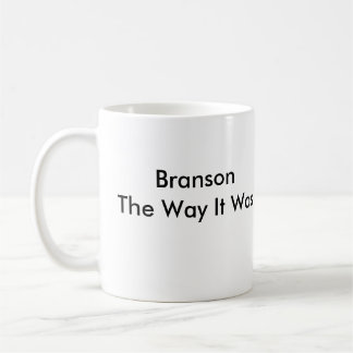 Branson långt var det kaffemugg