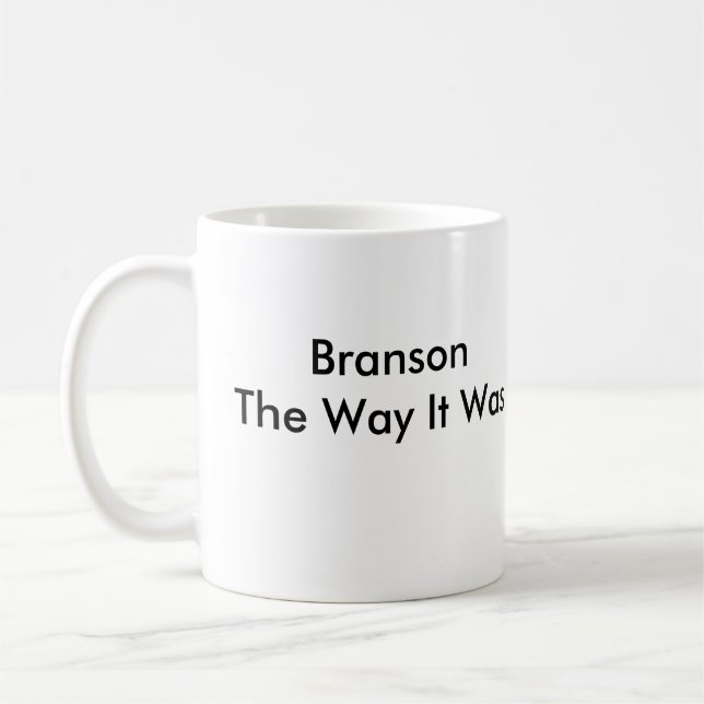 Branson långt var det kaffemugg (Vänster)