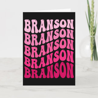 Branson Missouri Semester Souvenir Retro Grafik  Kort