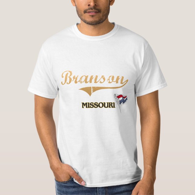 Branson Missouri stadsklassiker T Shirt (Framsida)
