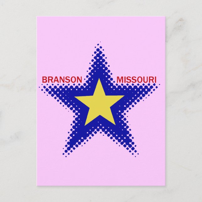 BRANSON MISSOURI VYKORT (Framsida)