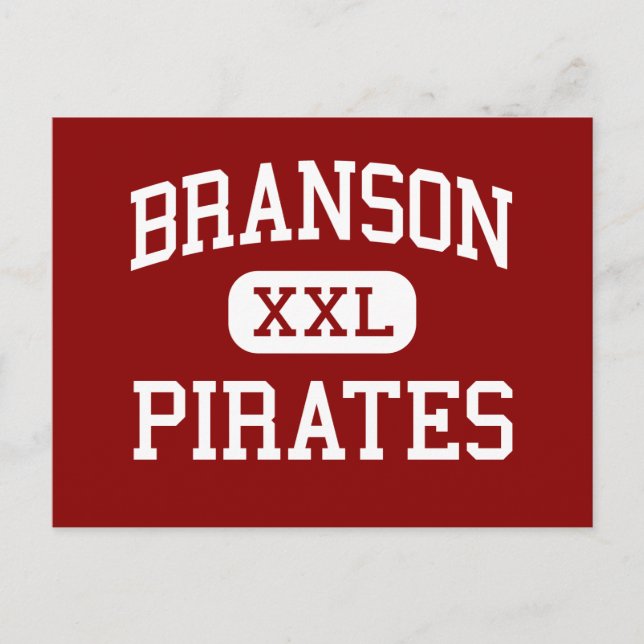 Branson - Pirater - High School - Branson Missouri Vykort (Framsida)