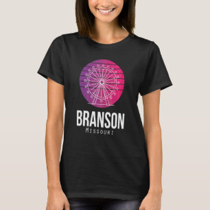 Branson Stort Hjul Missouri Resa Vandring Camping T Shirt