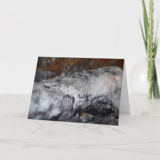 "Bränt" anteckningskort