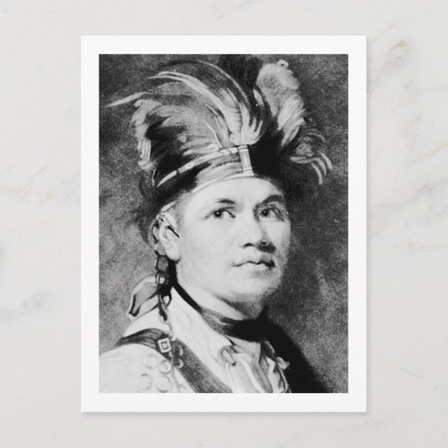 Brant - Joseph / Mohawk Indian Chief Vykort (Framsida)