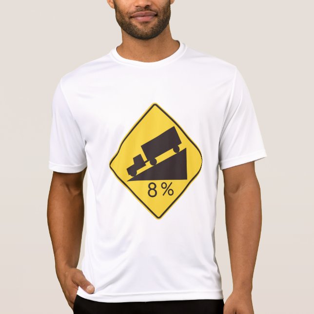 Brant lutnings trafikkylt för lastbilstransport va t shirt (Framsida)