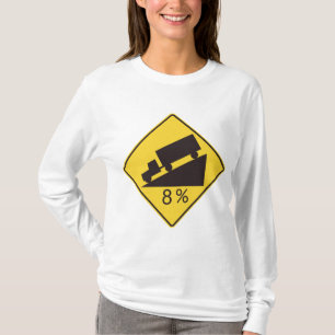 Brant lutnings trafikkylt lastbilstransport varnin t shirt