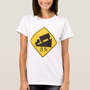 Brant lutnings trafiksäkerhetsskylt lastbilstransp t shirt