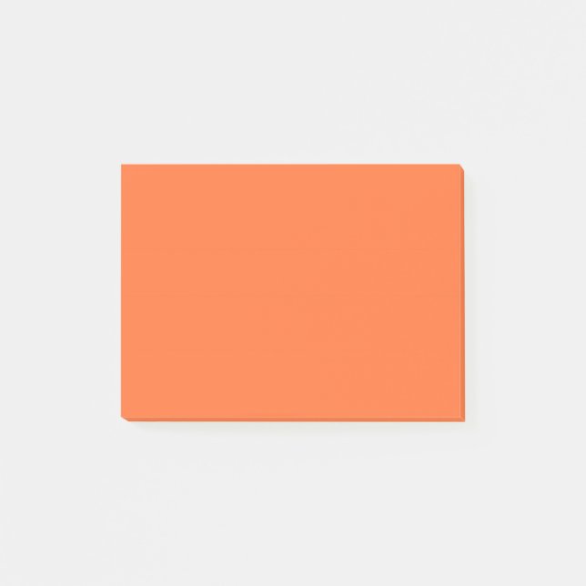 Bränt orange enfärgad post-it block (Framsida)