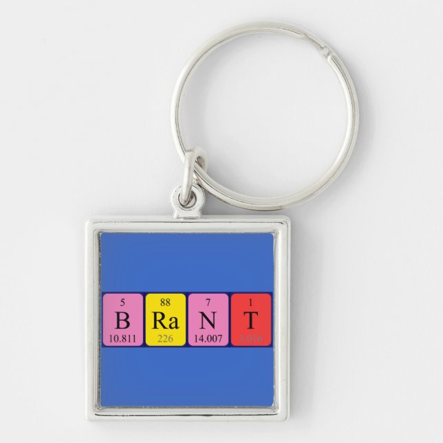 Brant Periodisk nyckelring bord namn (Framsidan)