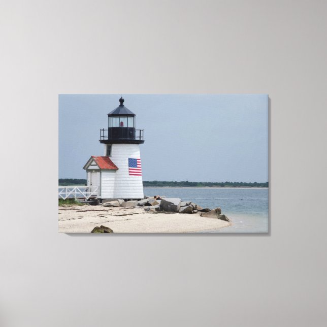 Brant Point-fyr 2 Canvastryck (Framsida)