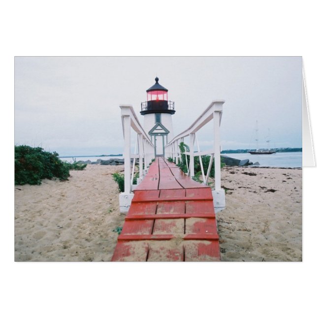 Brant Point i Dusk Hälsningskort (Framsidan Horizontal)