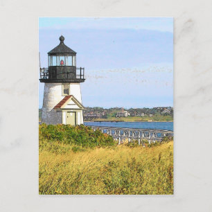 Brant Point Lighthouse 2 - VINTAGE LOOK Vykort