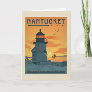 Brant Point Lighthouse Nantucket MORSA Kort