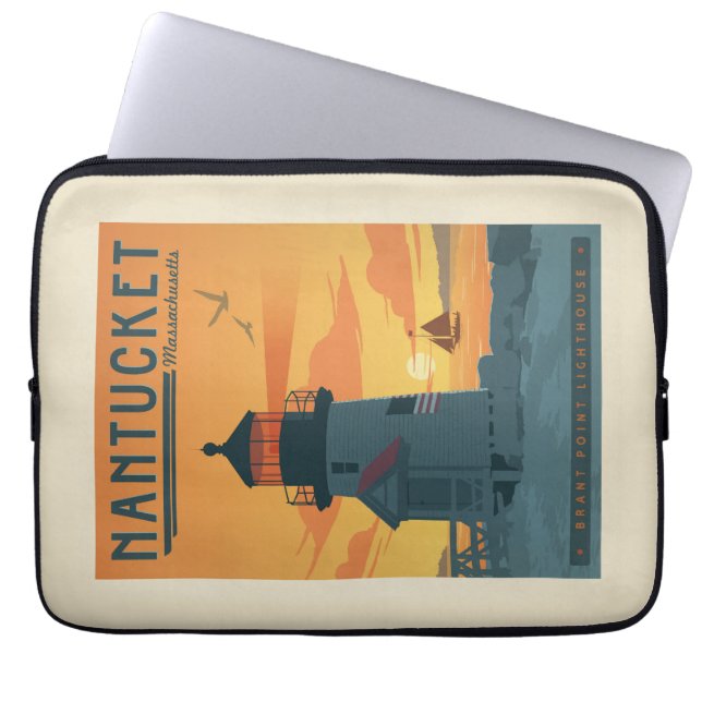 Brant Point Lighthouse | Nantucket MORSA Laptop Fodral (Framsidan)