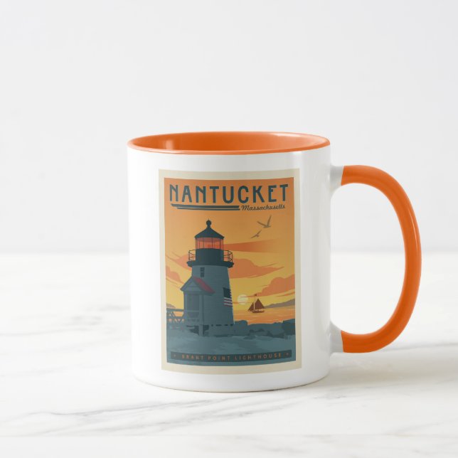 Brant Point Lighthouse | Nantucket MORSA Mugg (Höger)