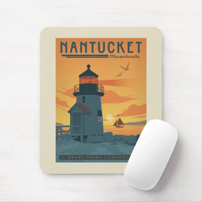 Brant Point Lighthouse | Nantucket MORSA Musmatta (Med mus)