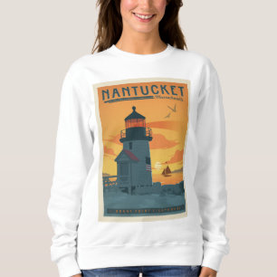 Brant Point Lighthouse Nantucket MORSA T Shirt