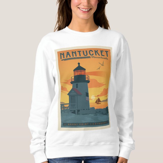 Brant Point Lighthouse | Nantucket MORSA T Shirt (Framsida)