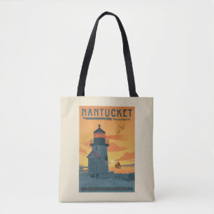 Brant Point Lighthouse Nantucket MORSA Tygkasse