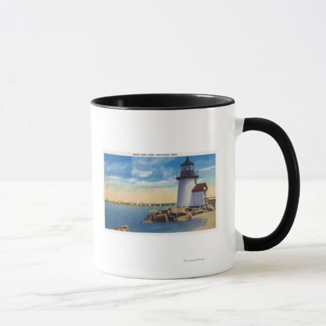 Brant Point Lighthouse-scen Mugg (Höger)