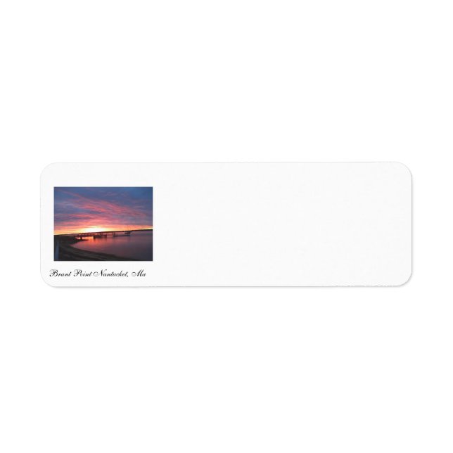 Brant Point Returadress Etikett (Framsidan)