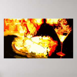 bränt poster