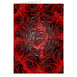 Bränt rosa tema 3D Hälsningskort