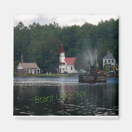 Brant Sjö NY Fontän Adirondack-bergen Magnet