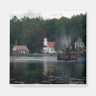 Brant Sjö NY Fontän Adirondack-bergen Magnet