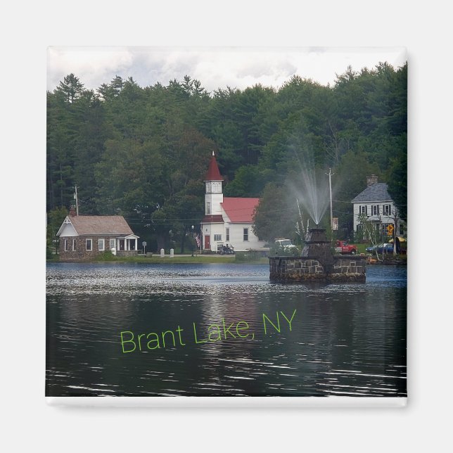 Brant Sjö NY Fontän Adirondack-bergen Magnet (Framsidan)