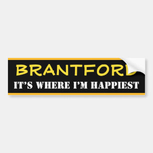 ’BRANTFORD’ - ’IT’S WHERE I’M HAPPIEST’ (Kanada) Bildekal